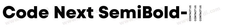 Code Next SemiBold字体转换
